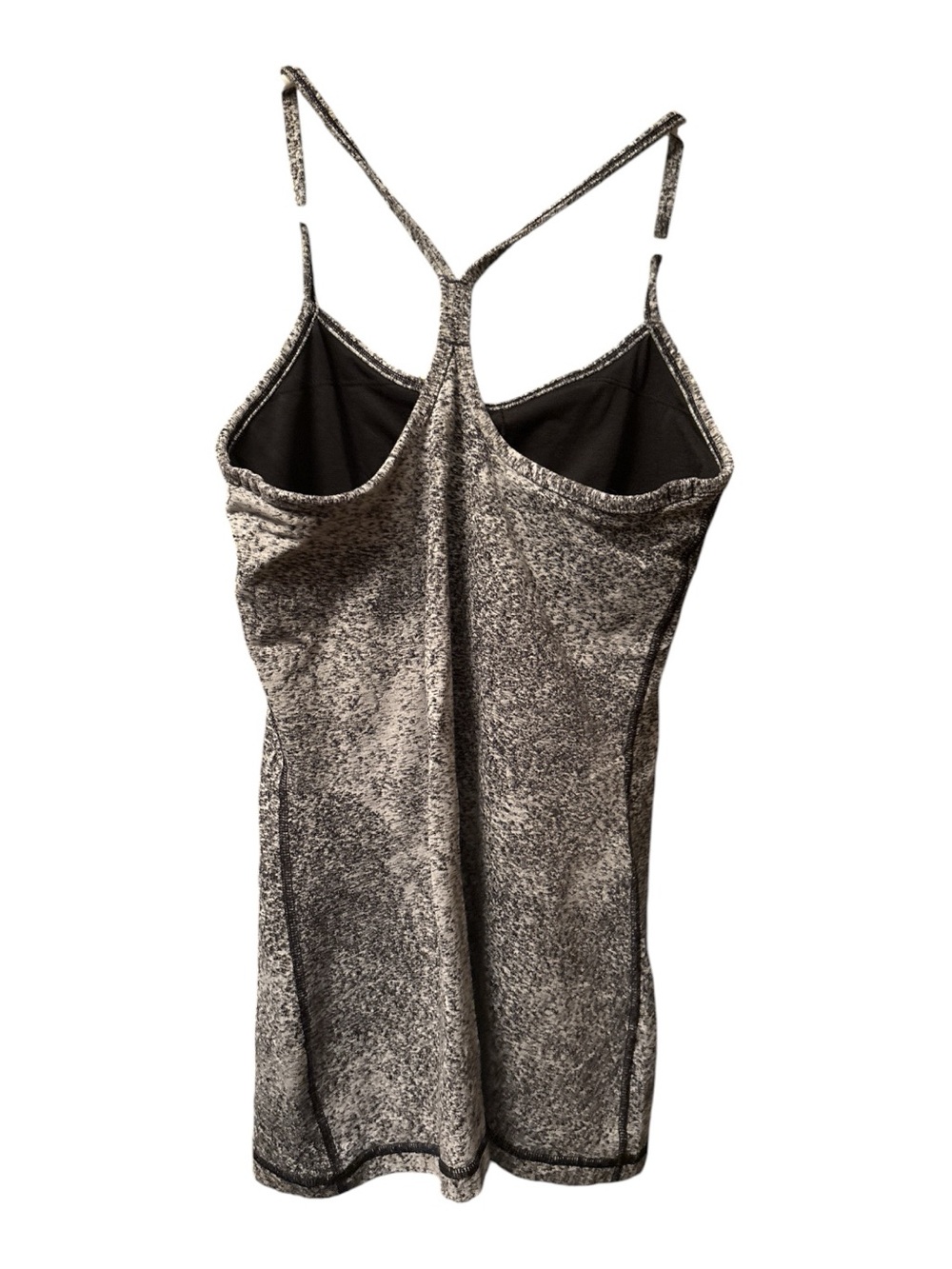 Lululemon Power Y Tank in Luon Spray Jacquard White & Black - Picture 2 of 2